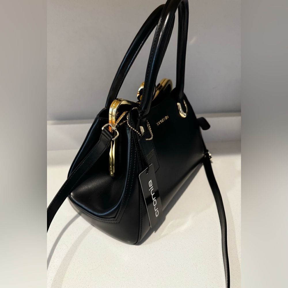 Cromia Unica bag black , Italian leather - Picture 6 of 7